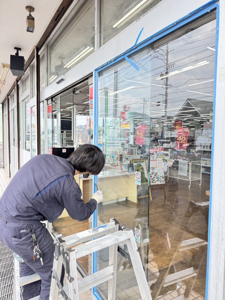 岐阜市ガラス交換