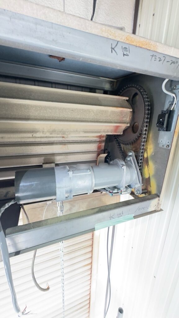 電動シャッター開閉機交換
