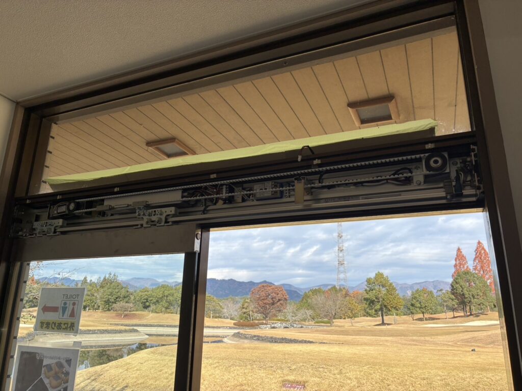 山県市自動ドア修理