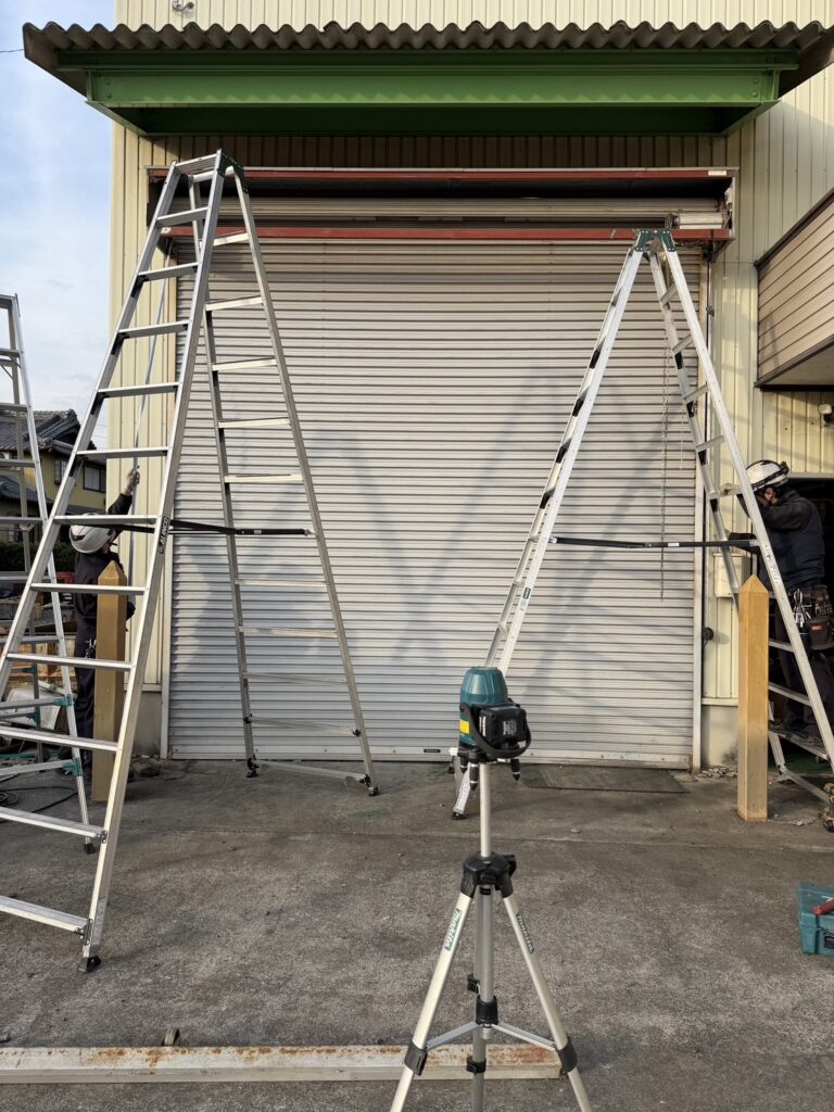 電動シャッター応急修理