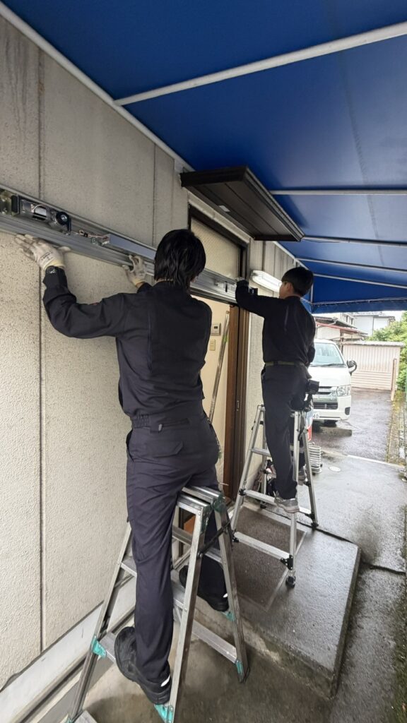 岐阜県 自動ドア設置工事