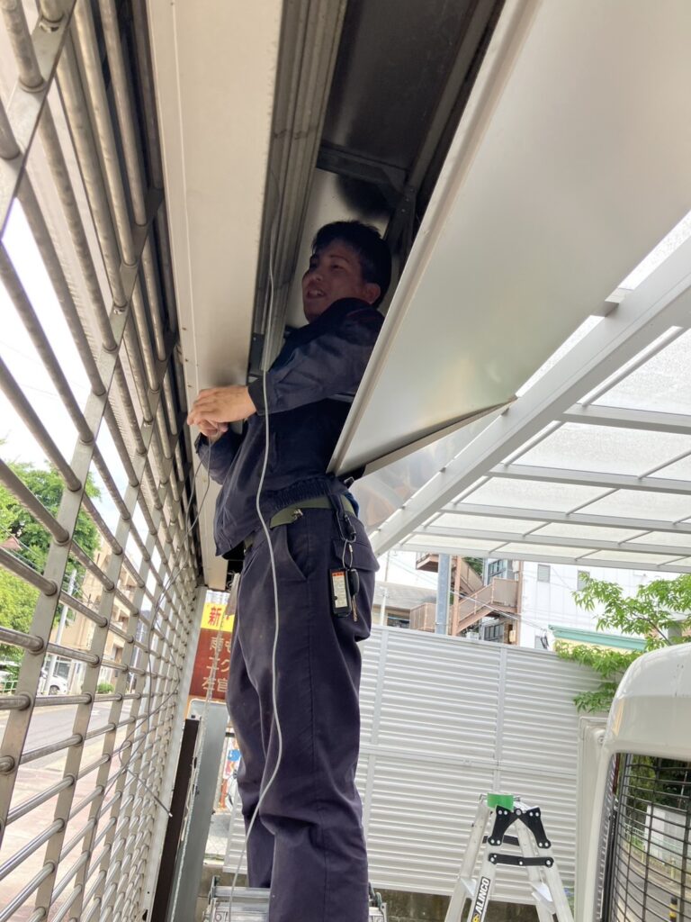 名古屋市　電動シャッター工事