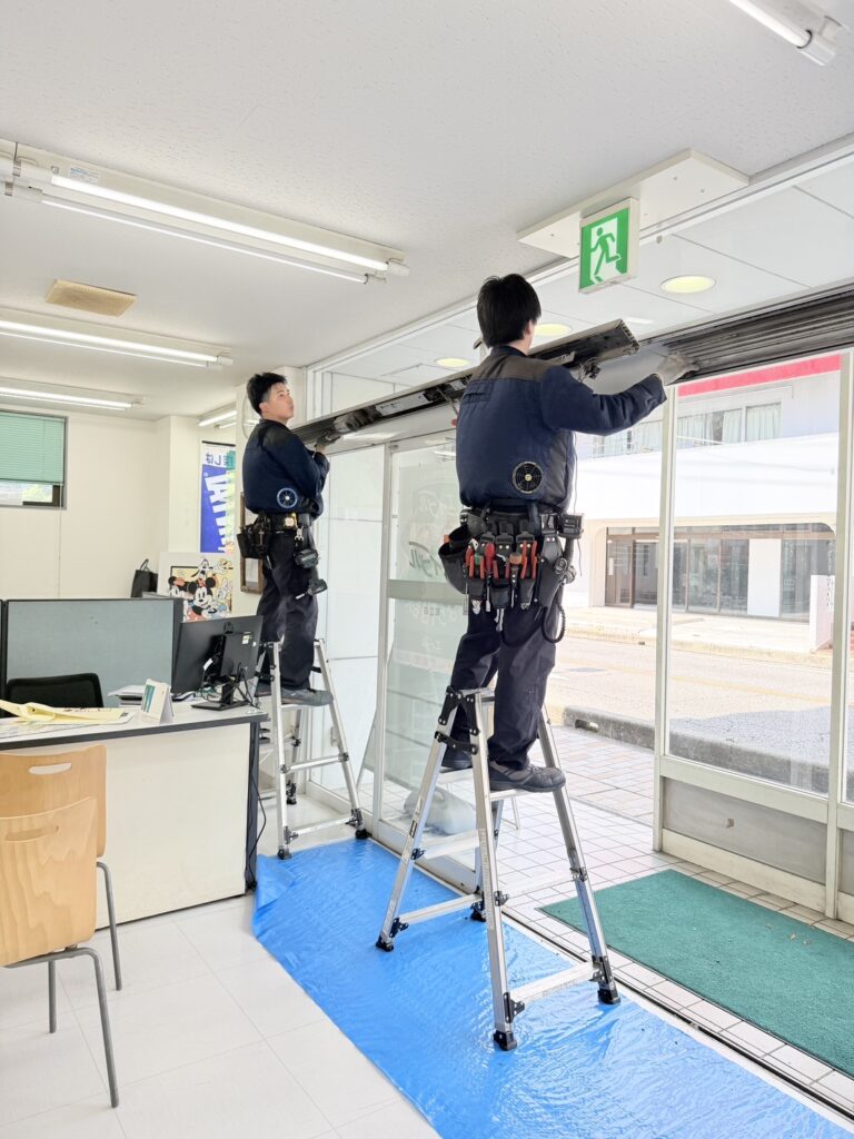 知立市　自動ドア修理
