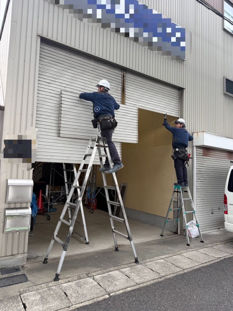 小牧市　シャッター工事